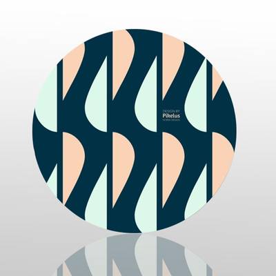 Glassunderlag  kaffe, lykke er