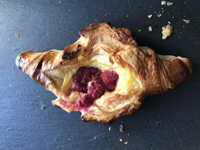 Croissant bringebær
