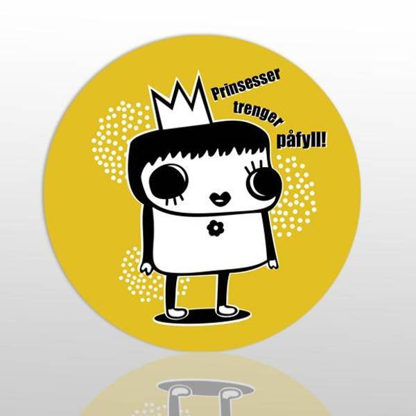 Glassunderlag Prinsesser trenger p&aring;fyll