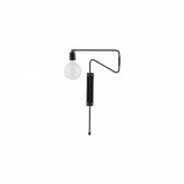 Vegglampe, Swing, sort